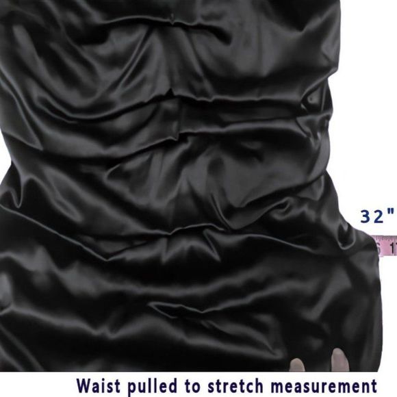 DOLCE & GABBANA Black Stretch Silk Corset Cocktail Dress - Picture 12 of 12